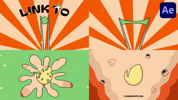 Videohive Sushi Chopsticks Logo Opener for After Effects Logo Stings template preview