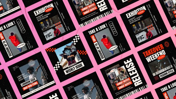 Videohive Beater Streetwear Instagram Posts Product Promo template preview