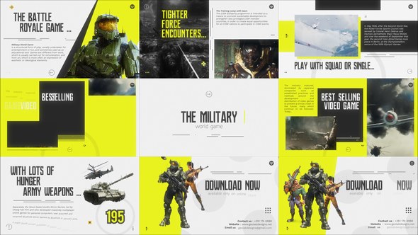Videohive Military Game Opener l Army Game Template l Arcade Game Openers template preview