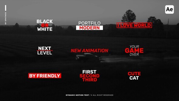 Videohive Dynamic Motion Text | AE Titles template preview