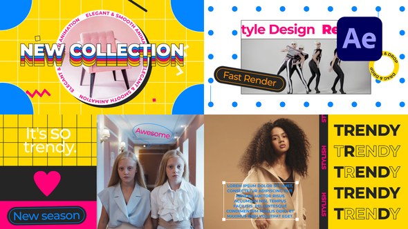 Videohive Retro Stlye Opener Broadcast-packages template preview