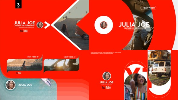 Videohive Youtube End Screen Ver 3 Broadcast-packages template preview