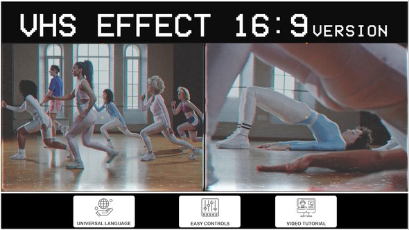 Videohive VHS Effect (16:9 Version) Video Displays template preview