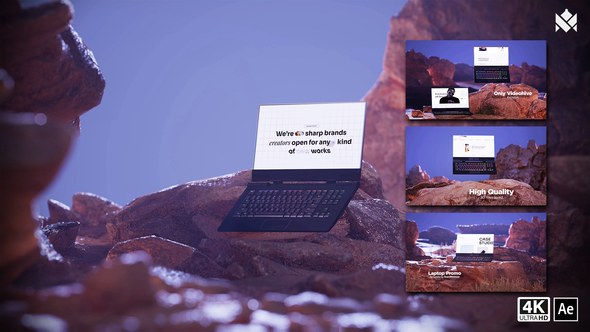 Videohive Laptop Mockup - Website Promo V.01 Product Promo template preview