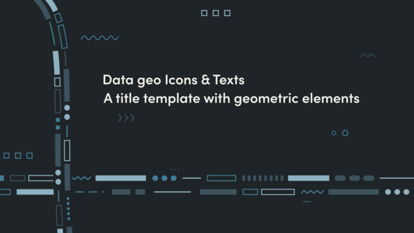 Videohive Data geo Icons & Texts Video Displays template preview