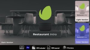 Videohive Restaurant Intro Logo Stings template preview