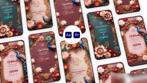 Videohive Royal Hindu Indian Wedding Instagram Story Elements template preview