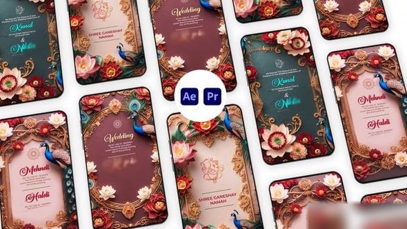 Videohive Royal Hindu Indian Wedding Instagram Story Elements template preview