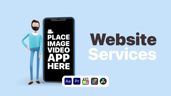 Videohive Explainer Man App Promo Product Promo template preview