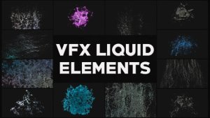 VFX Liquid Elements | After Effects Video Displays template preview