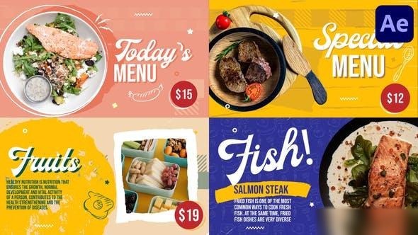 Videohive Restaurant Food Menu | After Effects Openers template preview