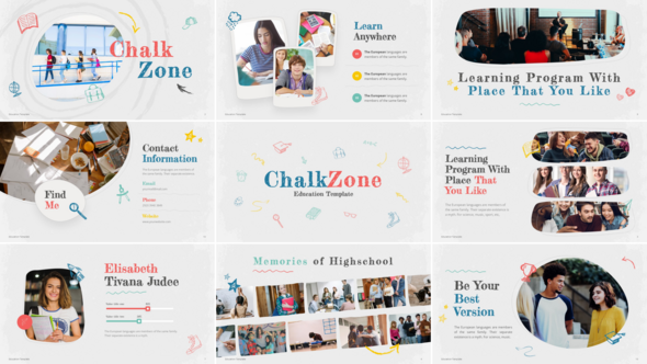Videohive Chalkzone Education Video Display After Effect Template Elements template preview