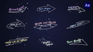Videohive Sketch Arrow Titles [After Effects] Titles template preview