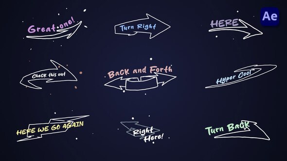 Videohive Sketch Arrow Titles [After Effects] Titles template preview