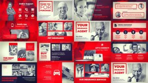 Videohive Insurance Company - Agent Portfolio Video Displays template preview