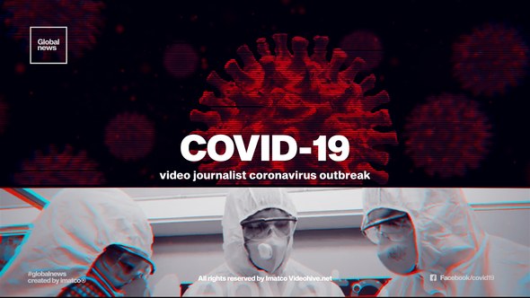 Videohive COVID-19 video journalism Openers template preview