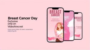 Videohive Breast Cancer Instagram Stories Video Displays template preview