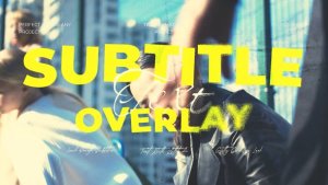 Subtitle Text Overlay Titles template preview