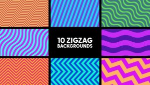 Videohive Zigzag Backgrounds Elements template preview