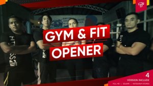 Gym Fitness Sports Video Displays template preview