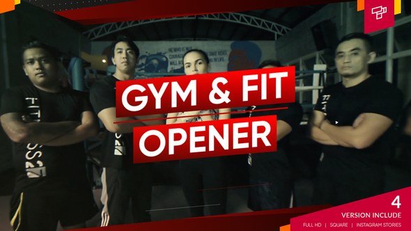 Gym Fitness Sports Video Displays template preview