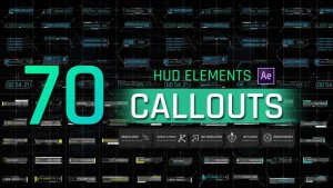 Videohive HUD Elements Callouts Elements template preview