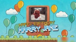 Videohive Game Birthday Wishes Openers template preview