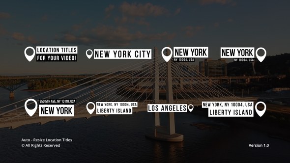 Videohive Location Titles | AE 50553992 Titles template preview