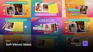 Videohive Intro/Opening - Soft Vibrant Slides After Effects Project Files Openers template preview