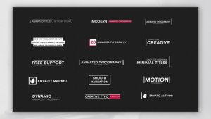 Minimal Titles Video Displays template preview
