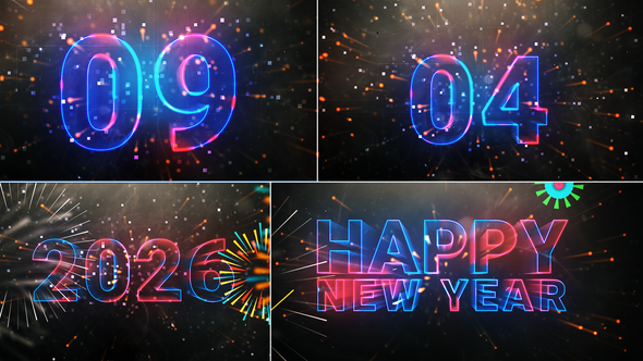 Videohive Happy New Year 2023 || Countdown Video Displays template preview