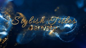 Videohive Gold Stylish Titles Titles template preview