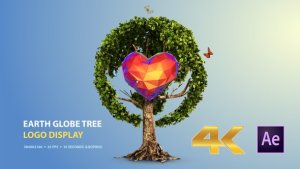 Videohive Earth Globe Tree (Logo Display) Logo Stings template preview