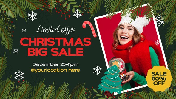 Videohive Merry Christmas Slider Promo Product Promo template preview