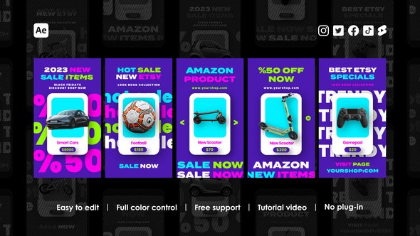 Videohive Online Shopping Instagram Reels 48422466 Product Promo template preview