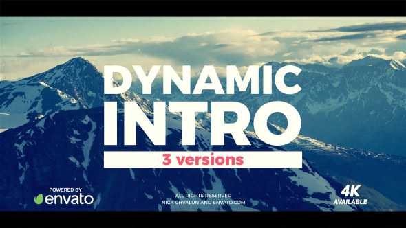 Videohive Dynamic Brush Intro Openers template preview