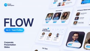Videohive Flow - Team Profiles Scenes Pack Titles template preview