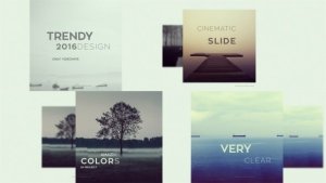 Trendy Promo Video Displays template preview