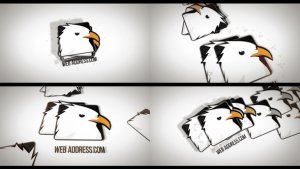 Videohive Minimal Business Falling Logos Logo Stings template preview