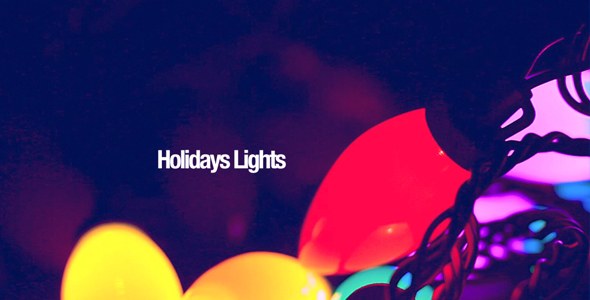 Videohive Holiday Lights Openers template preview