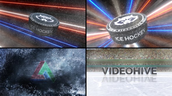 Videohive Ice Hockey Logo Reveal Logo Stings template preview