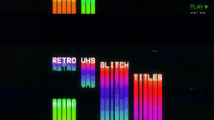 Videohive Retro VHS Glitch Titles Titles template preview