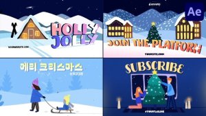 Videohive Christmas Vibe Typography for After Effects Titles template preview