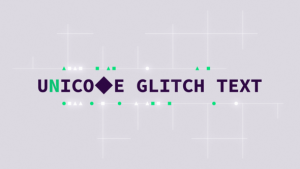 Videohive Unicode Glitch Text Elements template preview