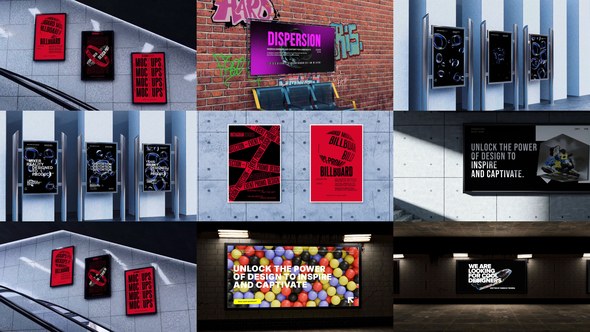 Videohive Billboard Mockups 54837591 Product Promo template preview