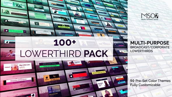 Videohive Broadcast-Corporate Lower Third Pack Elements template preview