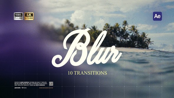 Videohive Blur Transitions 58374286 Elements template preview