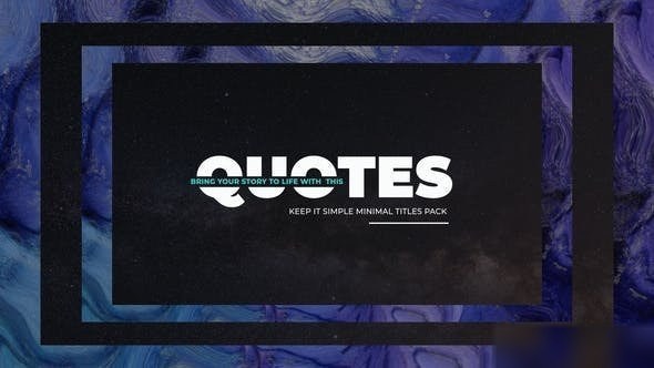 Videohive Simply Quotes