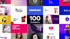 Videohive Modern Graphic & Transition Pack Product Promo template preview