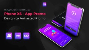 Phone XS Mockup - Full Kit Video Displays template preview